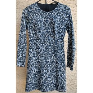 Zara Trafaluc Lined Long Sleeve Dress Small
